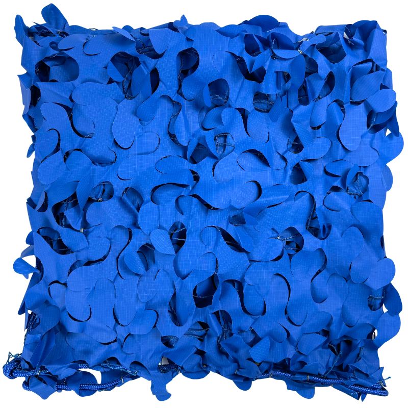 Rede de camuflagem triangular azul