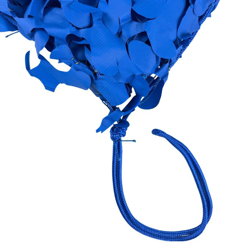 Rede de camuflagem triangular azul