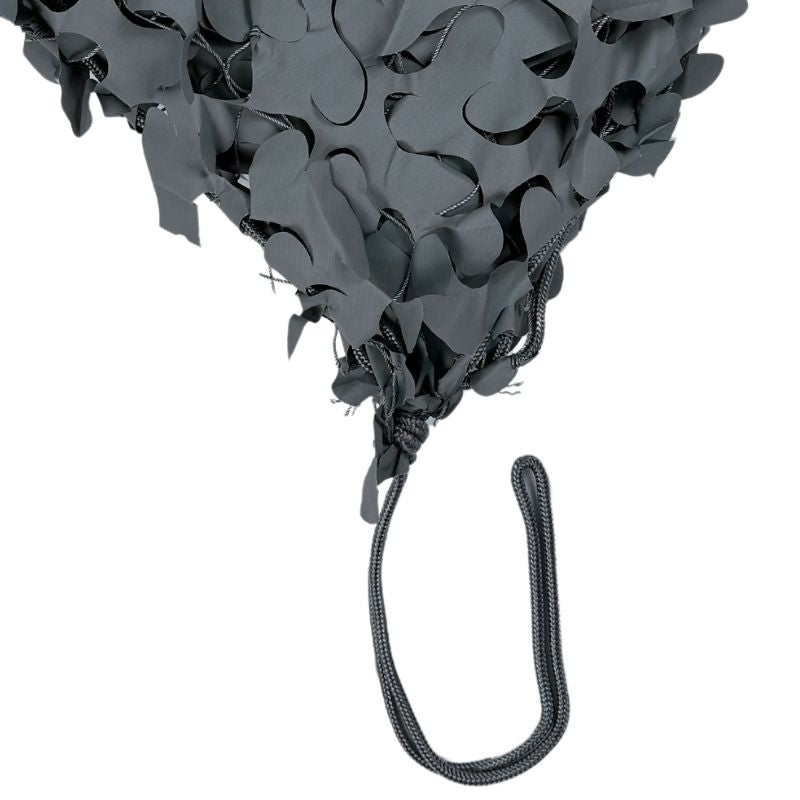Rede de camuflagem triangular cinza