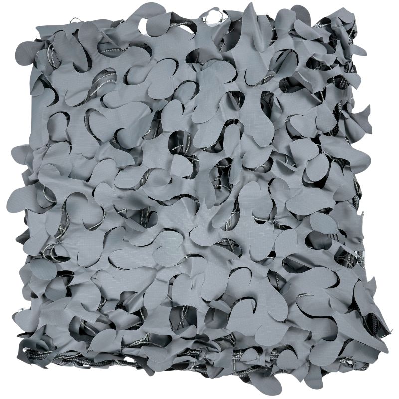 Rede de camuflagem triangular cinza