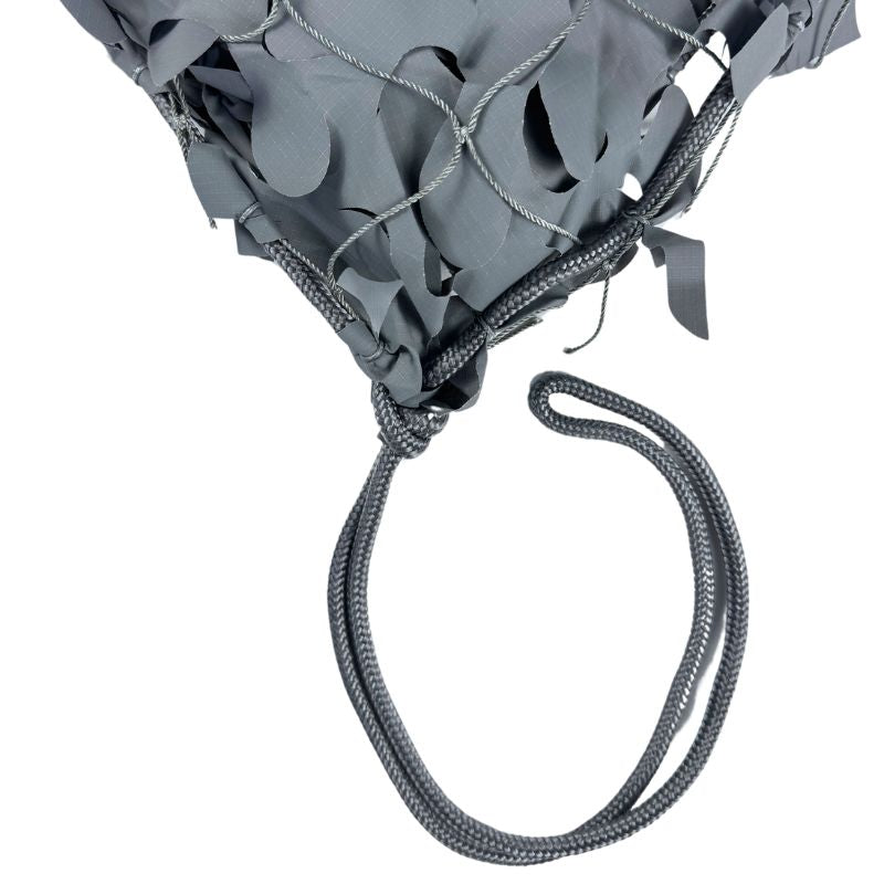 Rede de camuflagem triangular cinza