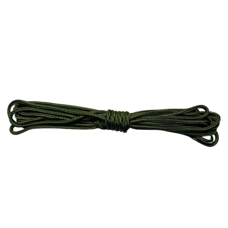 cuerda de fijación para red de camuflaje verde