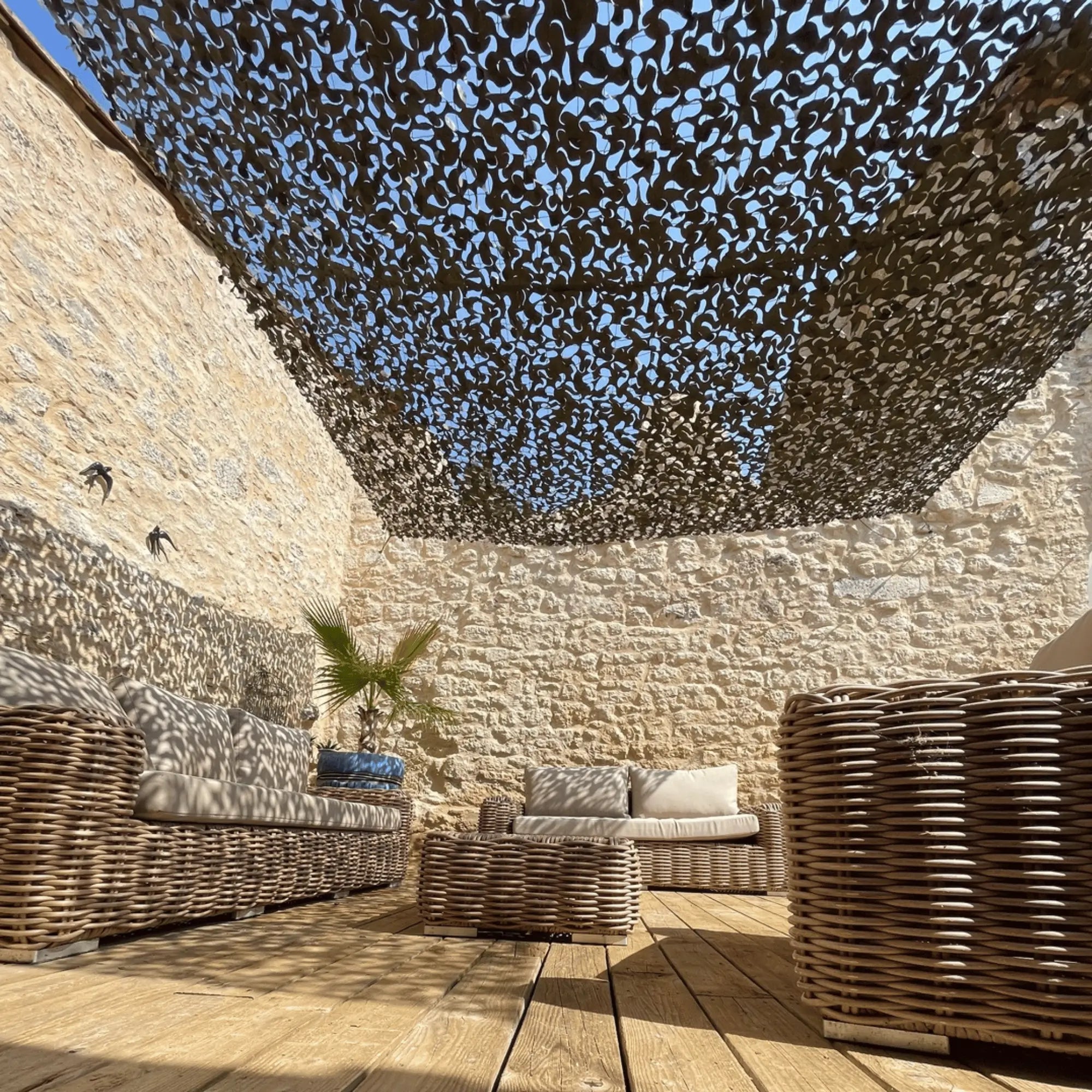 Red de camuflaje reforzada militar