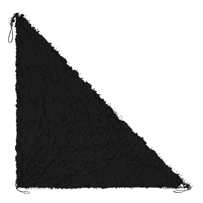 Rede de camuflagem triangular preta