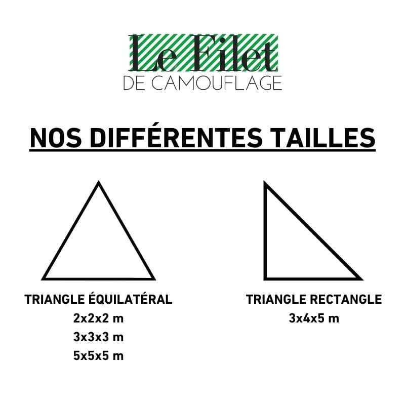 Rede de camuflagem militar triangular