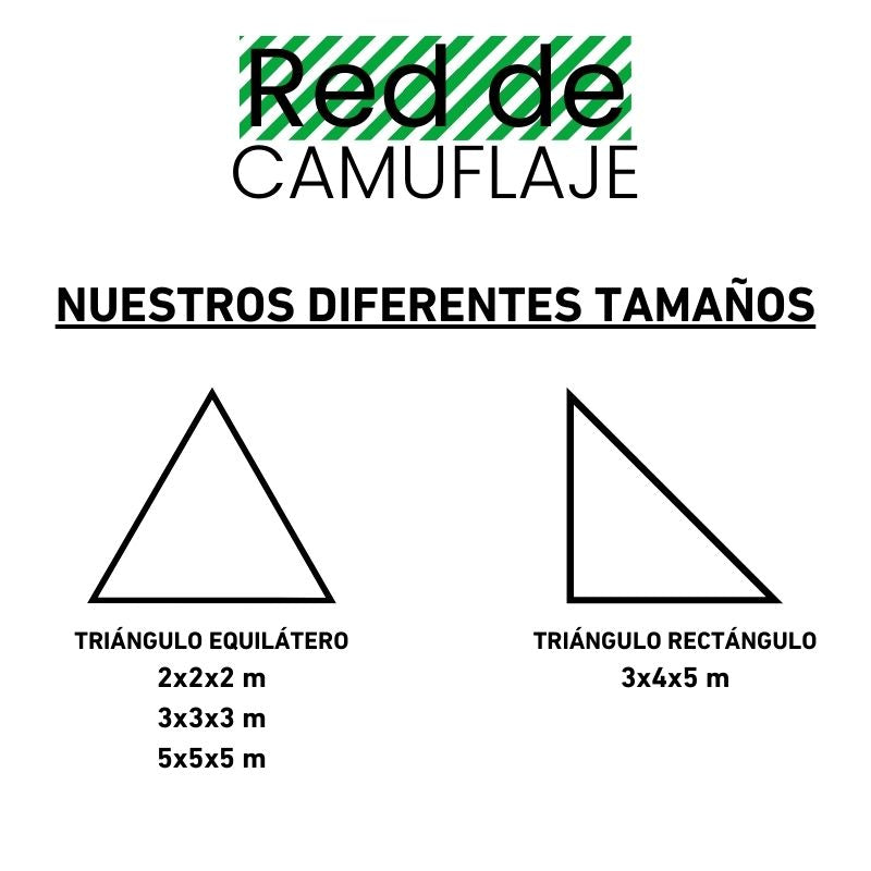 Rede de camuflagem triangular preta