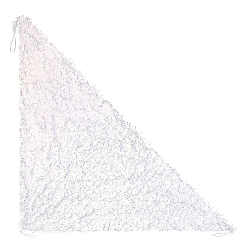 red de camuflaje triangular blanca