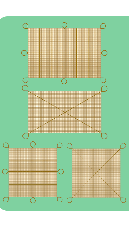 Toldo de fibra de coco