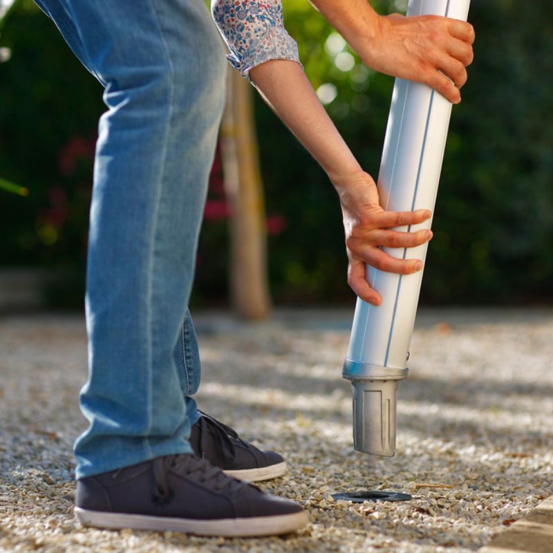 Base de anclaje para mástiles telescópicos