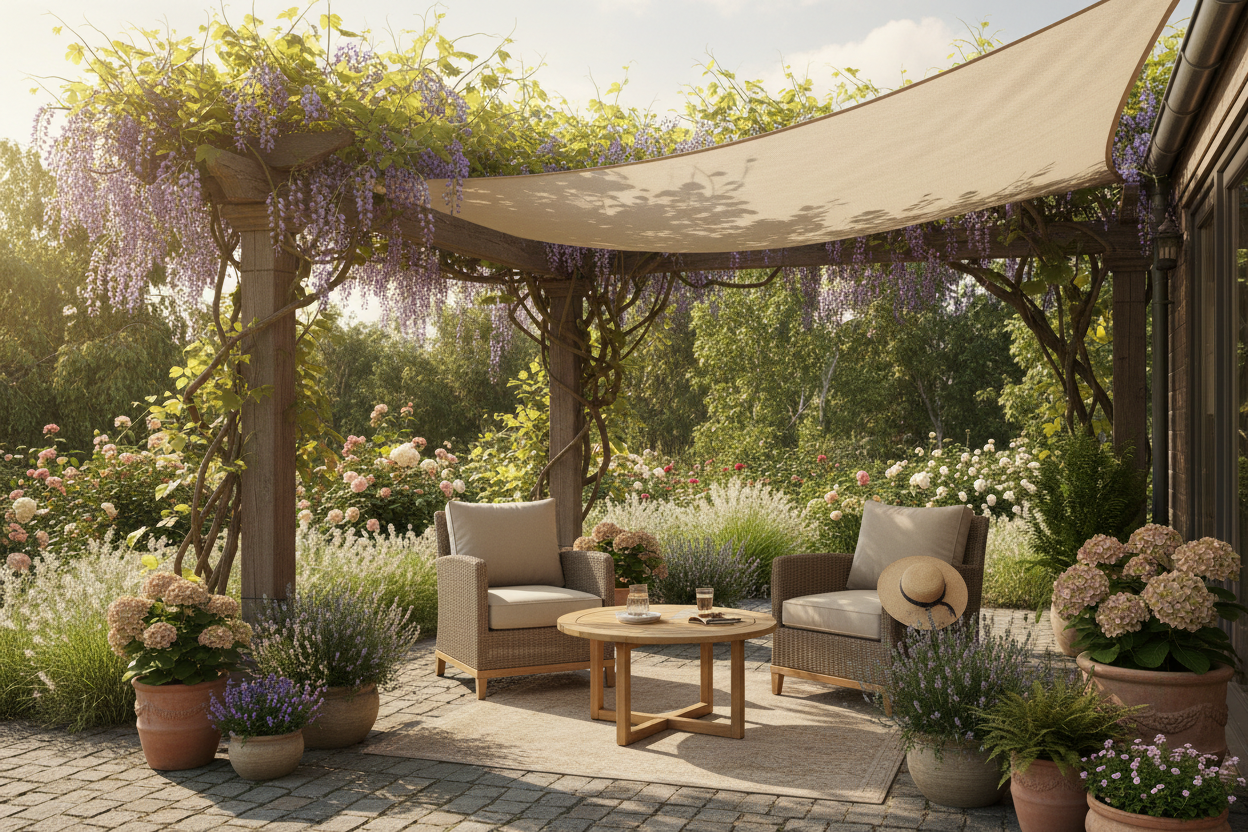 Cómo protegerse del sol en el jardín sin instalar una pérgola