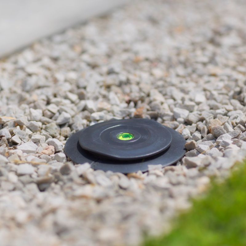 Base de anclaje de aluminio para atornillar o sellar para mástiles telescópicos