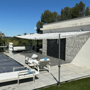 Mástil telescópico de aluminio para red de camuflaje
