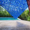 Red de camuflaje triangular azul