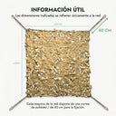 Rede de camuflagem reforçada bege