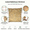 Rede de camuflagem reforçada bege