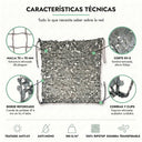 Rede de camuflagem cinzenta reforçada