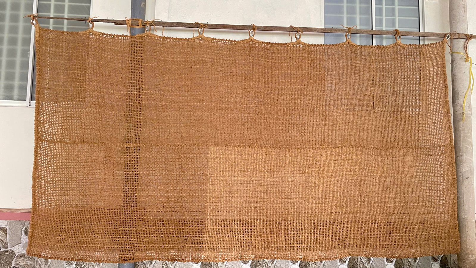 Cortina de fibra de coco
